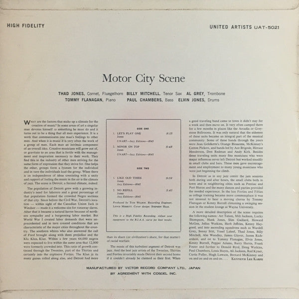 Release: Motor City Scene-Vinyl-Japan-None-UAT-5021-12843668