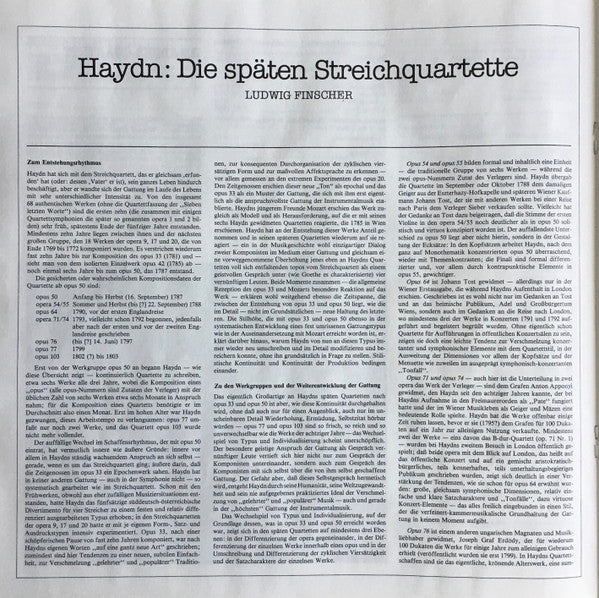 Streichquartette Opp. 51, 54, 55, 64, 71, 74, 76, 77 & 103