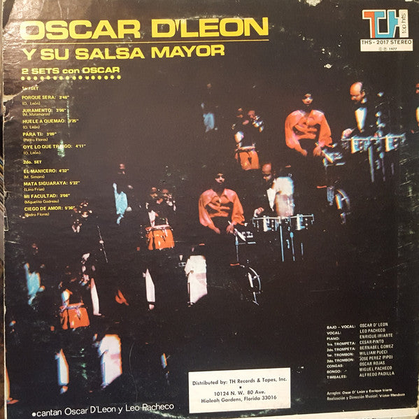 Master Release: 2 Sets Con Oscar by Oscar D'Leon Y Su Salsa Mayor