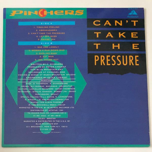 Master Release: Can't Take The Pressure by Pinchers