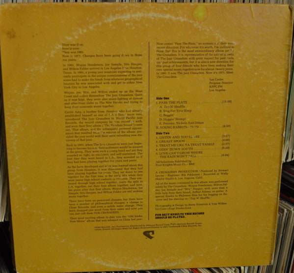 Release: Pass The Plate-Vinyl-US-1971-CS 807, C 807-13001822