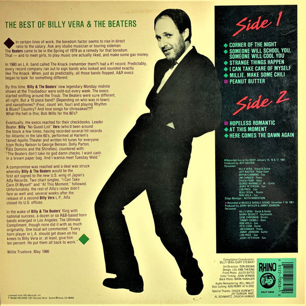 Master Release: By Request (The Best Of Billy Vera & The Beaters) by Billy Vera & The Beaters
