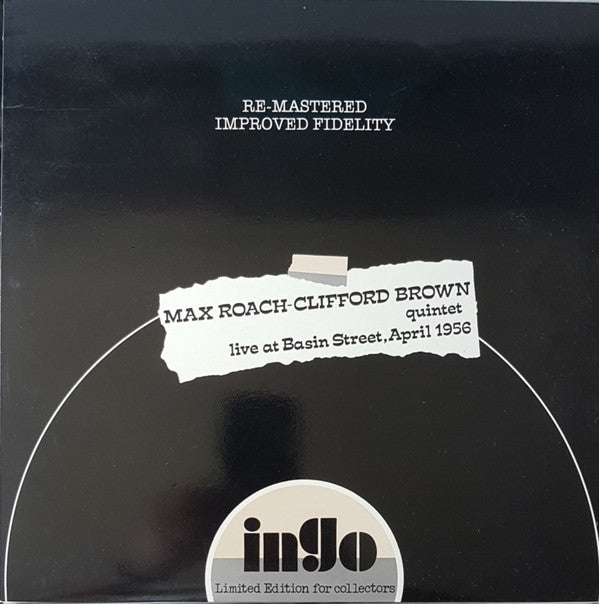 Master Release: Live At Basin Street, April 1956 by Clifford Brown and Max Roach
