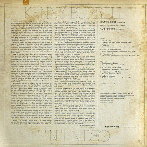 Master Release: Tin Tin Deo by Kenny Burrell