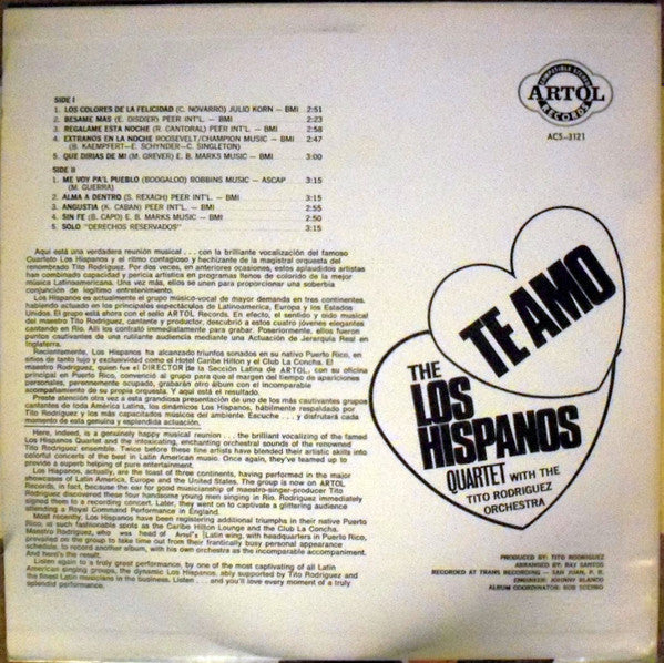 Release: Te Amo-Vinyl-Puerto Rico-1989-ACS-3121-10338458