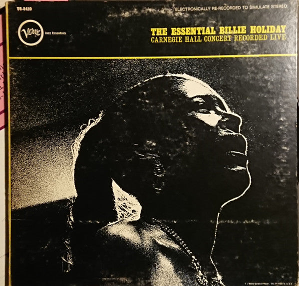 Release: The Essential Billie Holiday (Carnegie Hall Concert Recorded Live)-Vinyl-US-None-V6-8410-13983189