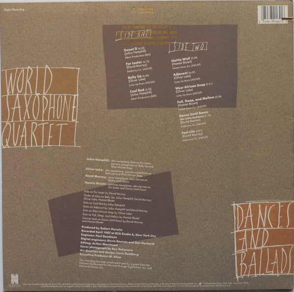 Release: Dances And Ballads-Vinyl-US-1987-9 79164-1-14952451