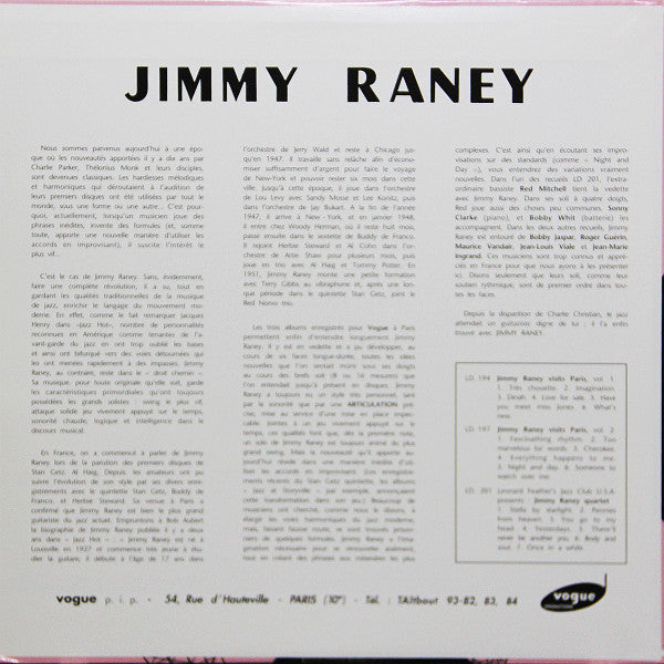 Jimmy Raney Quartet Visits Paris