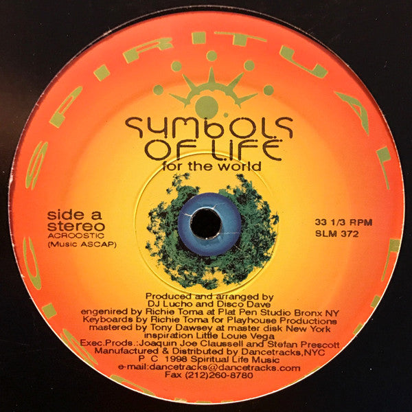 Release: For The World-Vinyl-US-1998-SLM 372, SLM pro-06-17237