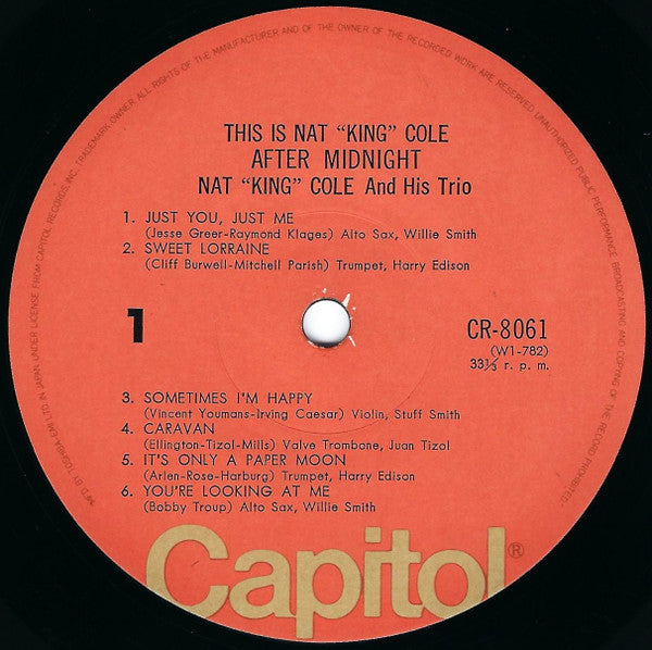 This Is Nat "King" Cole After Midnight = ジス・イズナットキングコールアフターミッドナイト