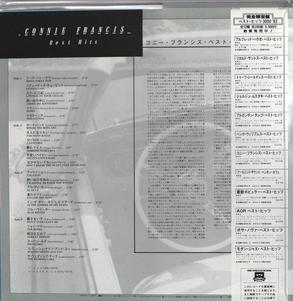 Master Release: Best Hits by Connie Francis