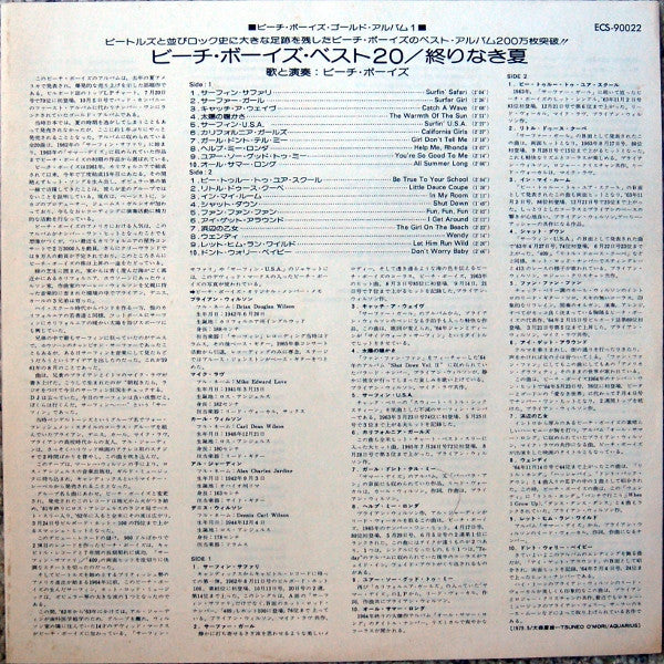 Endless Summer = ベスト20 / 終わりなき夏