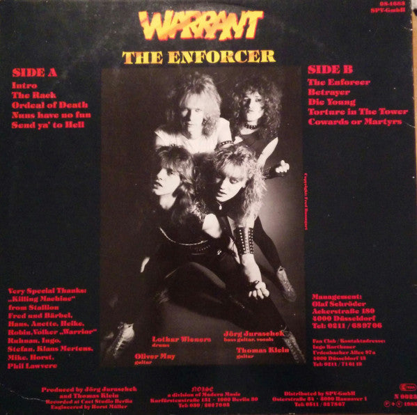 Release: The Enforcer-Vinyl-Germany-None-N 0023-11249375