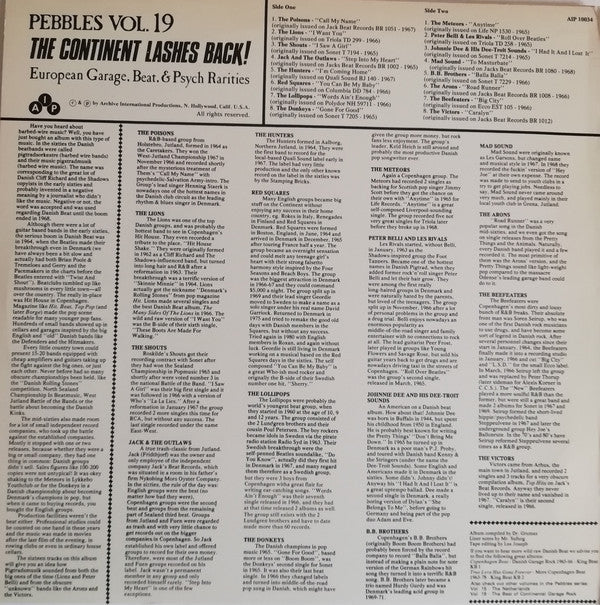 Master Release: Pebbles Vol.19 - The Continent Lashes Back! Pt. 3 Denmark by Various