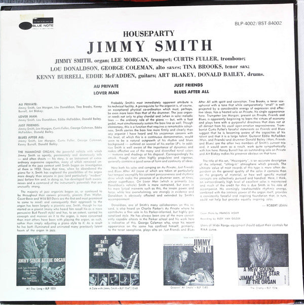 Release: House Party-Vinyl-US-1966-BLP 4002, BST 84002-22590110