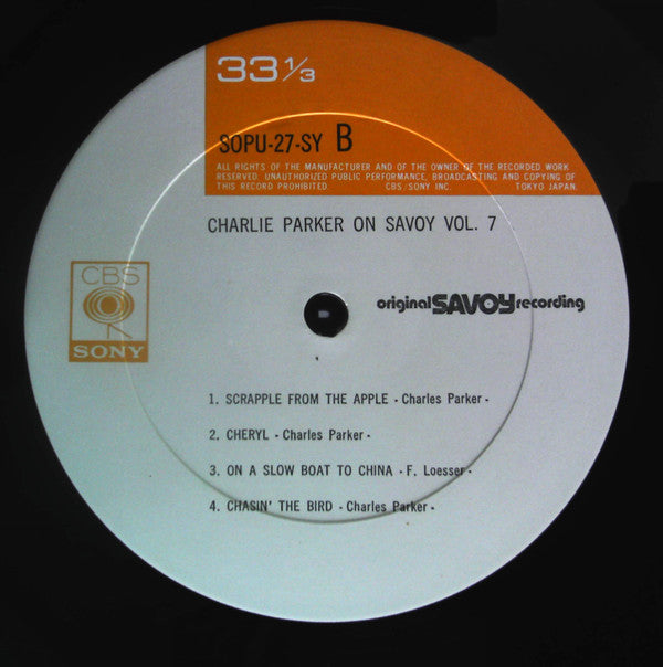 Charlie Parker On Savoy Vol. 7