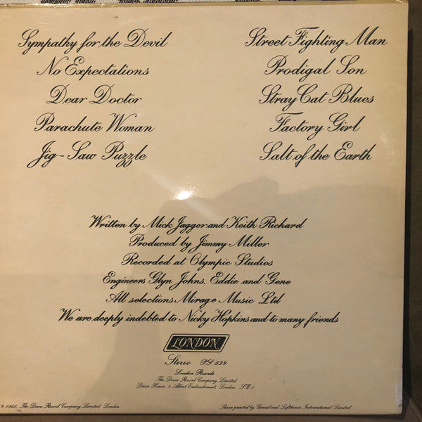 Release: Beggars Banquet-Vinyl-UK-1968-PS 539-16792107