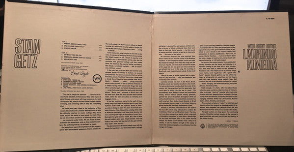 Stan Getz With Guest Artist Laurindo Almeida