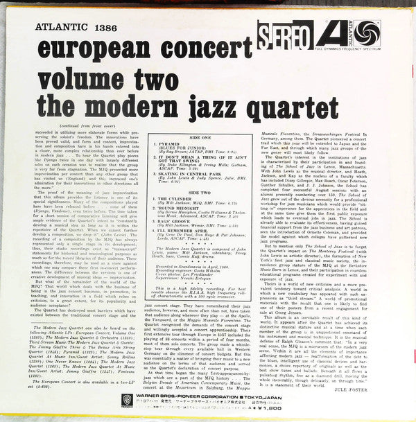 Release: European Concert: Volume Two-Vinyl-Japan-1971-P-6032A-15687715