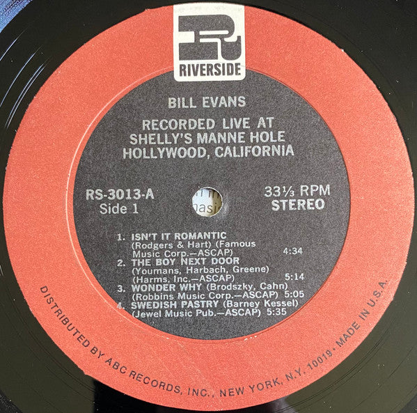 Recorded Live At Shelly's Manne Hole, Hollywood, California