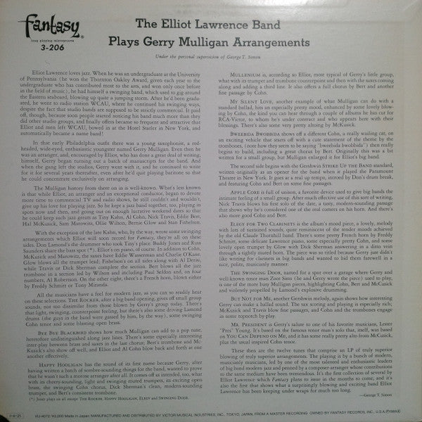 Master Release: Plays Gerry Mulligan Arrangements by The Elliot Lawrence Band