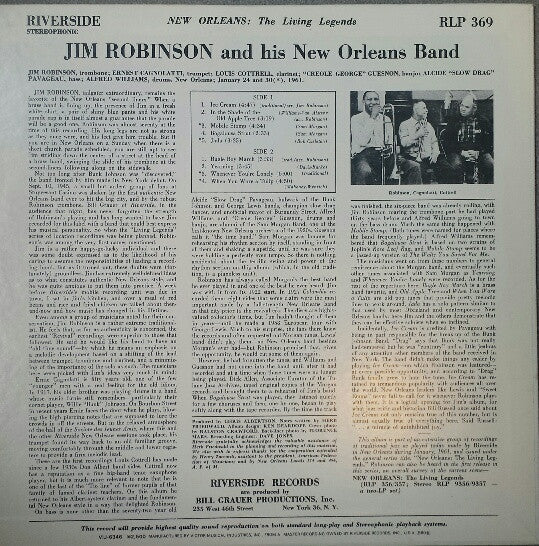 Release: Jim Robinson's New Orleans Band-Vinyl-Japan-1980-VIJ-6346-10775007