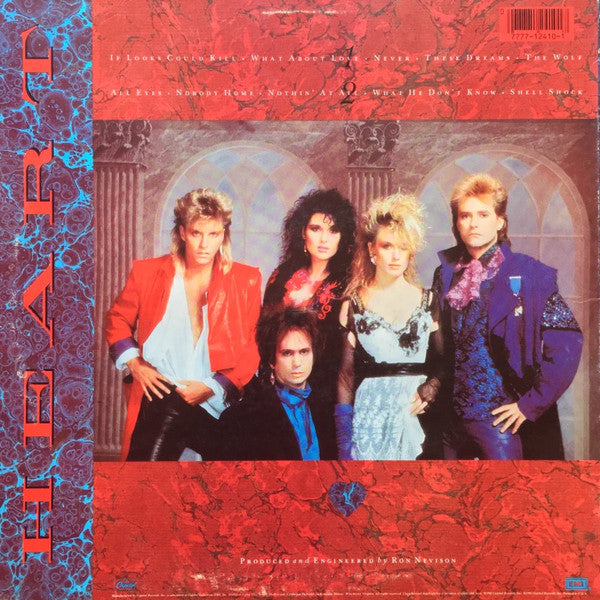 Release: Heart-Vinyl-US-1985-SJ-12410, ST- 12410-11843412