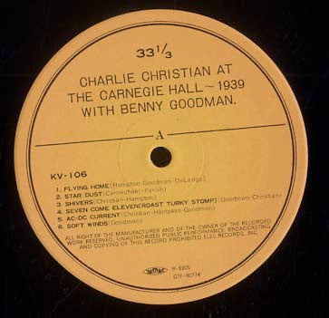 Charlie Christian At The Carnegie Hall ~1939