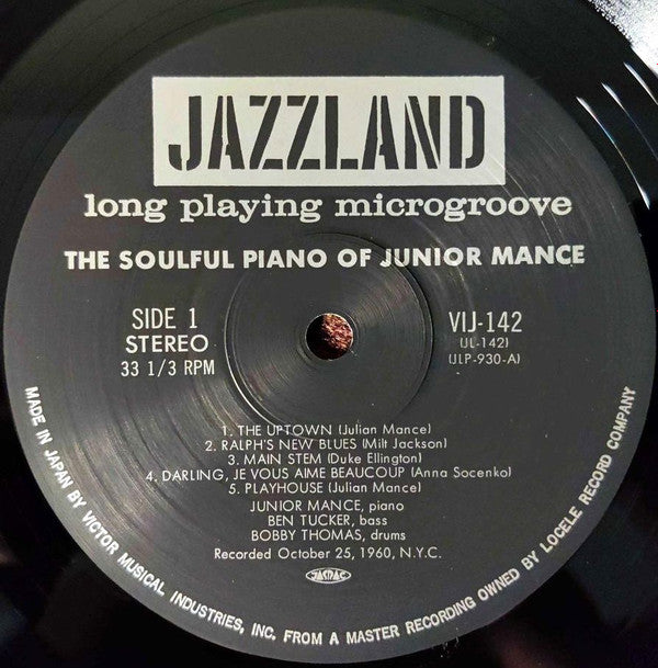 The Soulful Piano Of Junior Mance