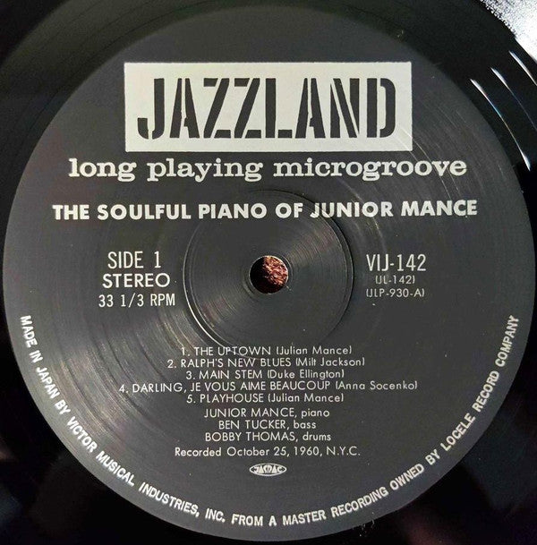 The Soulful Piano Of Junior Mance