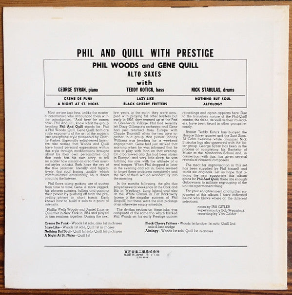 Phil & Quill With Prestige