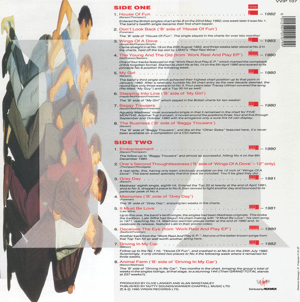 Release: It's... Madness-Vinyl-UK-1990-VVIP 107-3330593