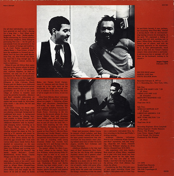 Master Release: New York Hilton by Hilton Ruiz Trio