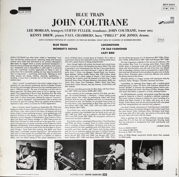 Release: Blue Train-Vinyl-France-None-BSTF 81577, BSTF 81.577-8106262