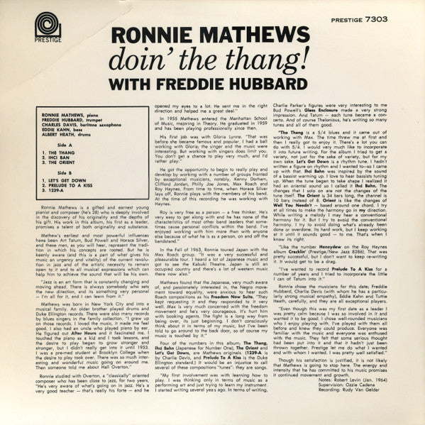 Master Release: Doin' The Thang! by Ronnie Mathews