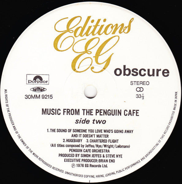 Music From The Penguin Cafe / Penguin Cafe Orchestra