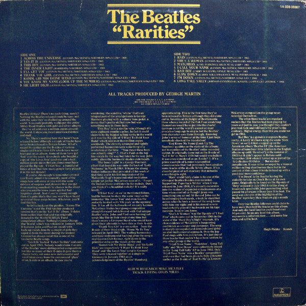 Release: Rarities-Vinyl-Netherlands-1979-1A 038-06867-2683947