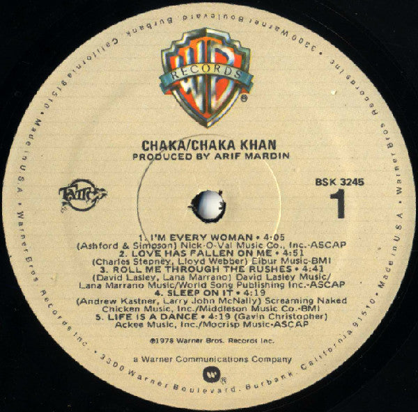 Release: Chaka-Vinyl-US-1978-BSK 3245-5109695
