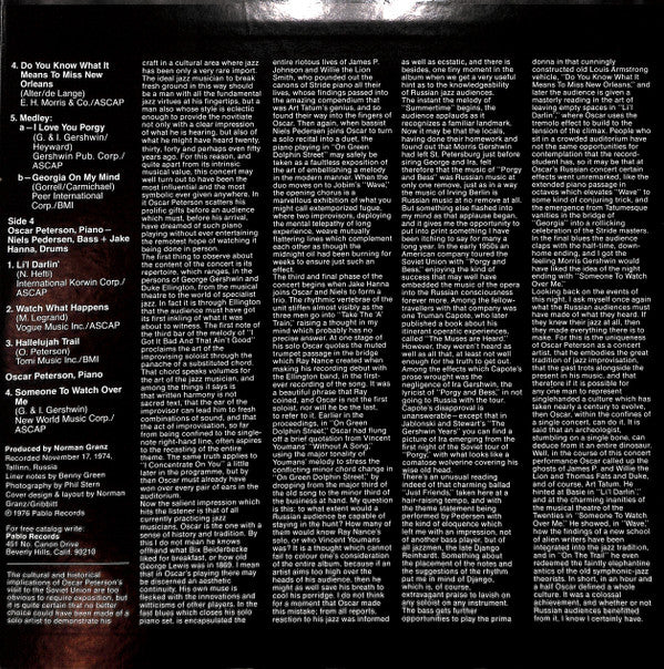 Oscar Peterson In Russia