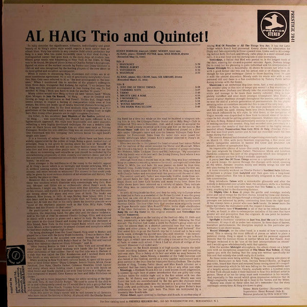 Release: Trio And Quintet!-Vinyl-US-1974-PR 7841, PRT 7841-2606501