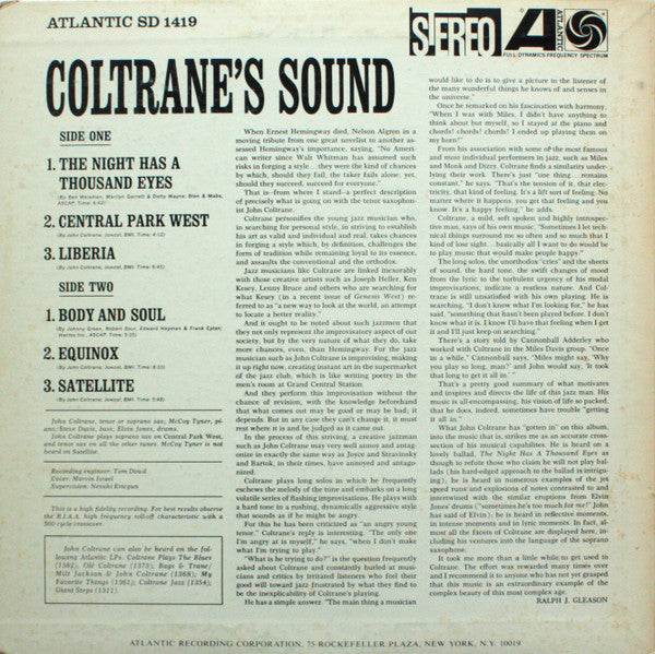 Coltrane's Sound