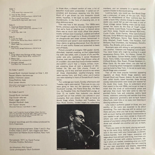 Master Release: Young Byrd by Donald Byrd