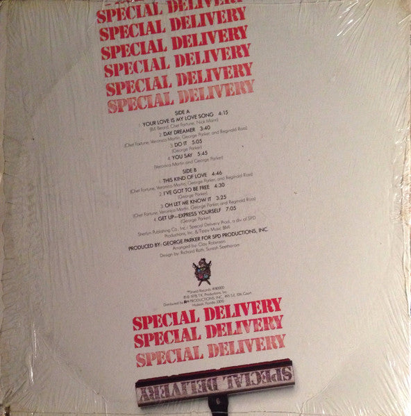 Release: Special Delivery-Vinyl-US-1978-80,000, #8000-8399307
