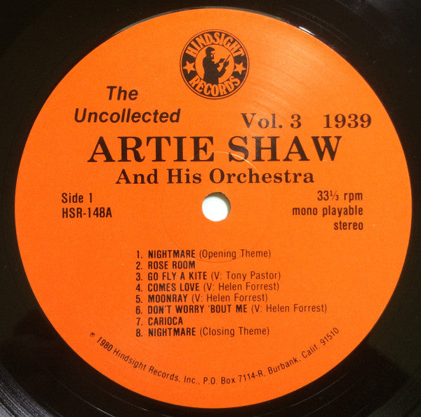 The Uncollected Artie Shaw, Vol. 3, 1939