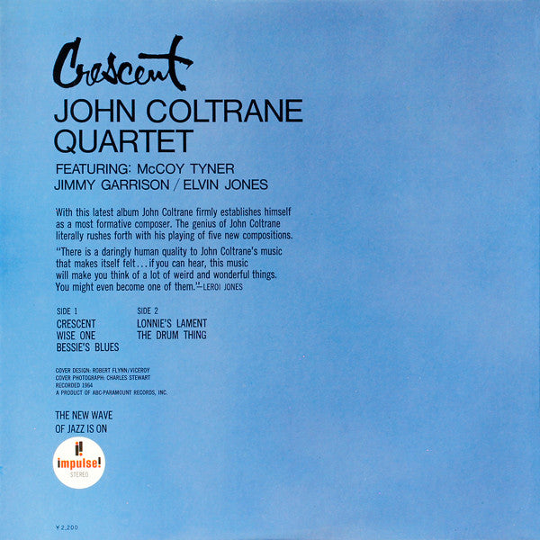 Release: Crescent-Vinyl-Japan-1976-YP-8576-AI, YP-8576-AI-7117140