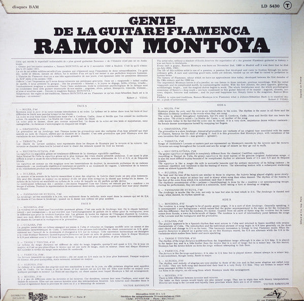 Release: Arte Clasico Flamenco-Vinyl-France-1971-LD 5430-5101243