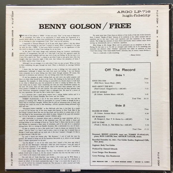 Release: Free-Vinyl-US-None-CA-716, LP-716, 716-5011680