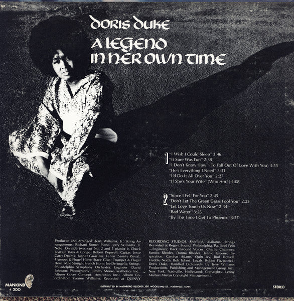 Master Release: A Legend In Her Own Time by Doris Duke
