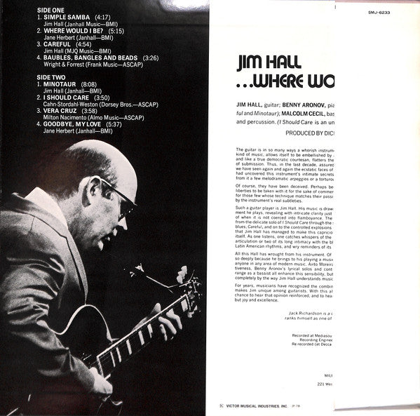 Release: ...Where Would I Be?-Vinyl-Japan-1978-SMJ-6233-7192983