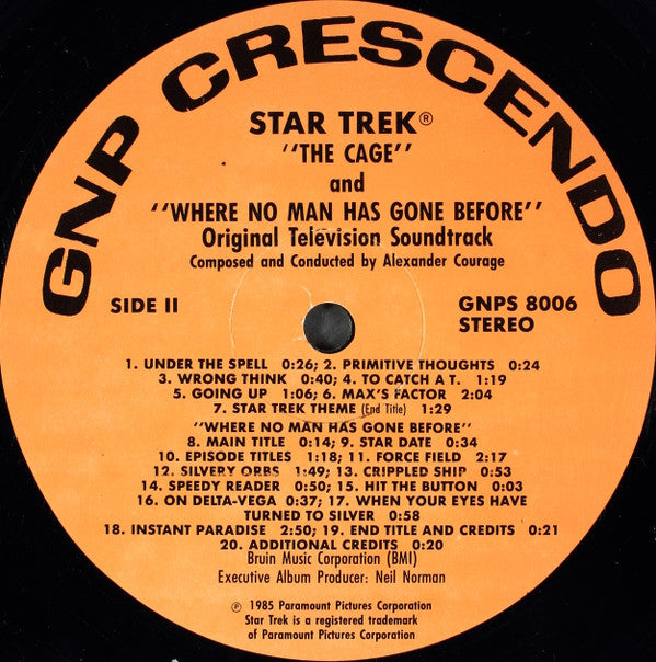 Star Trek, From The Original Pilots: The Cage & Where No Man Has Gone Before (Original Television Soundtrack)